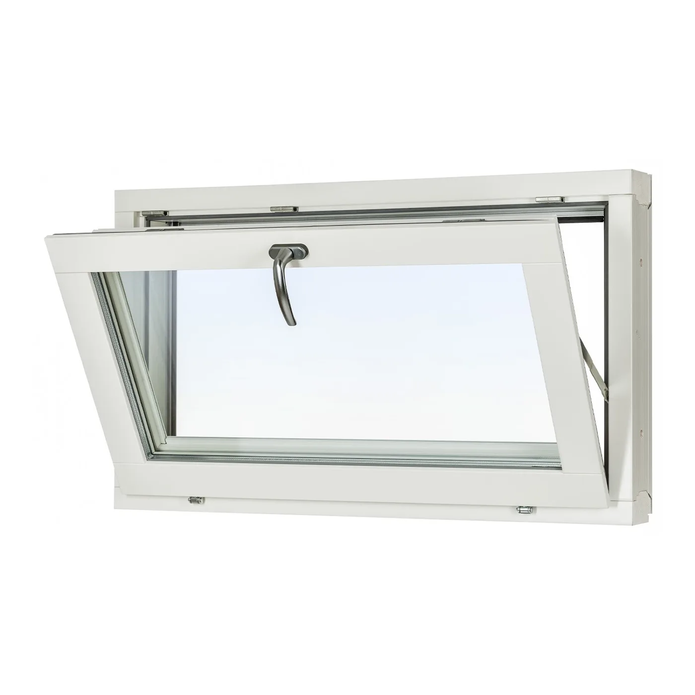 Underkantshängt inåtgående, trä/alu — Inåtgående Rak Profil 2+1-glas, Svenska Fönster