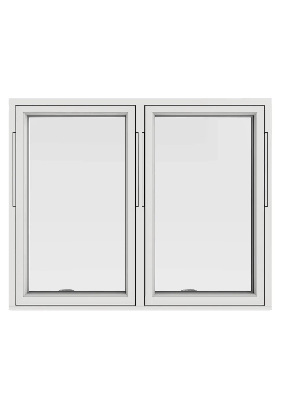 Vridfönster 2-luft — Outline 3-glas Alu Allmoge