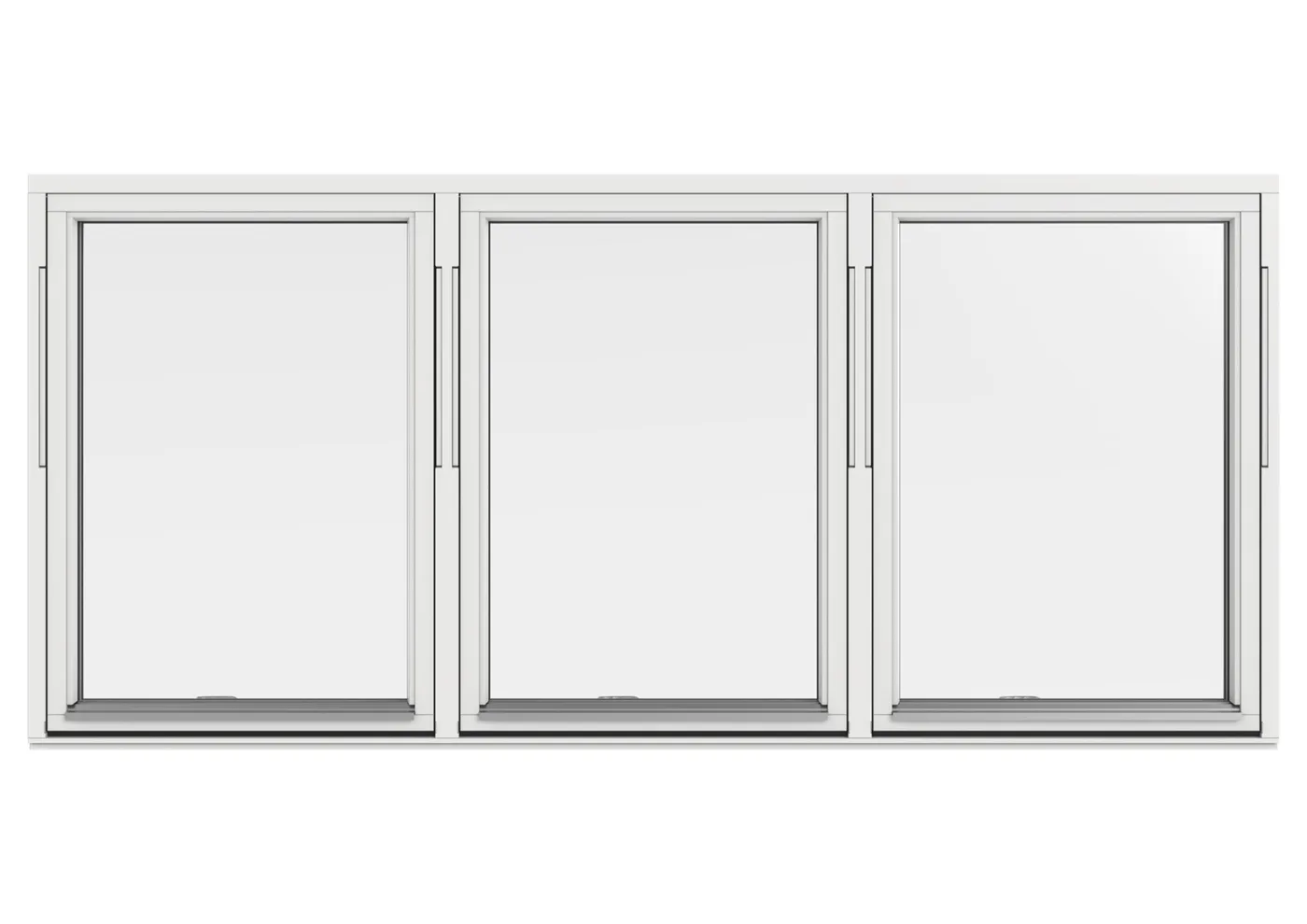 Vridfönster 3-luft — Outline 3-glas Trä 44